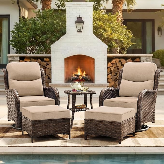 HILLGA 5-Piece Luxury Patio Furniture Set by HILLGA