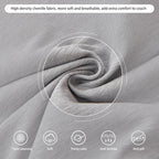 DREAMINGO Sofa Covers Washable Thick Chenille Couch Cover - Image 4