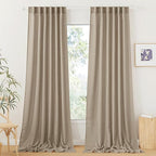 RYB HOME Sheer Curtains 108 inches, Extra Long Floor to Ceiling Curtains | by RYBHOME