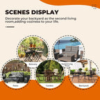 DANGHOOGY Wicker Chair Cushions, Waterproof Outdoor Loveseat Cushions - Image 7