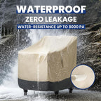 2 Pack Extra Heavy Duty Waterproof Patio Chair Covers - Image 4