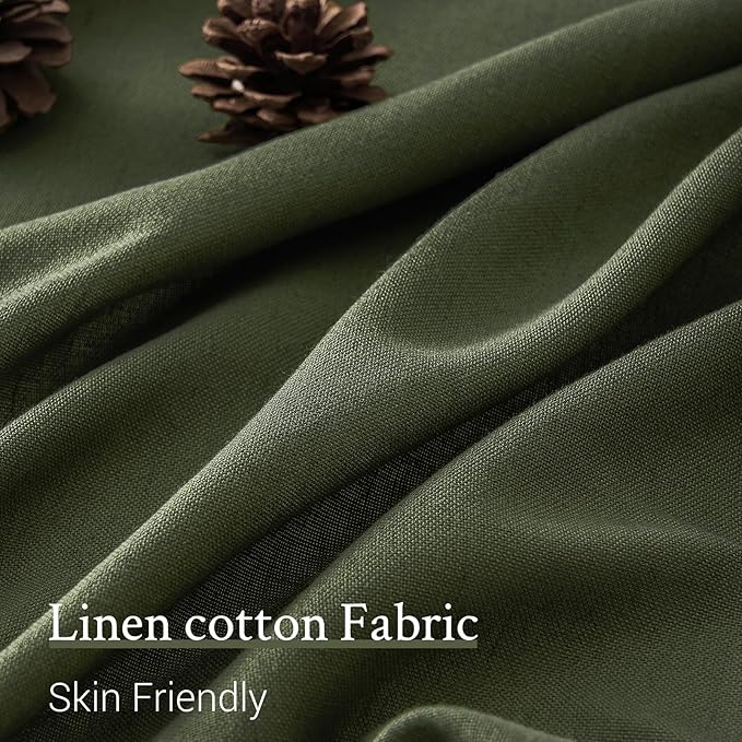 Pleated Linen Curtains 132 Inches Long - Image 3