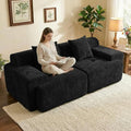 83.5" Boneless Loveseat Couch, Cloud Comfy Couches by Mifnas