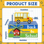 Pinkunn 4 Pcs Back to School Table Decorations School Bus Tiered Tray Decor - Image 3