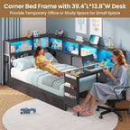 DICTAC Corner Twin Bed Frame - Image 5