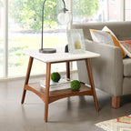 Madison Park Parker End Tables-Solid Wood, Two-Tone Finish - Image 2