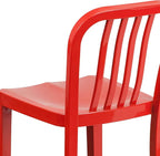 Flash Furniture Gael Commercial Grade 2 Pack 24" High Red Metal Indoor-Outdoor - Image 10