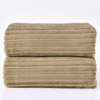 BEDELITE 3D Ribbed Jacquard Brown King Size Blankets - Image 9