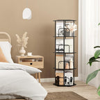 SUNMORY 4 Tier Rotating Bookshelf Tower, Revolving 360 ° Spinning Bookcase - Image 7
