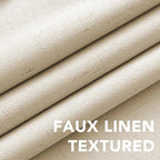 H.VERSAILTEX Linen Curtains 100% Blackout Curtains - Image 4