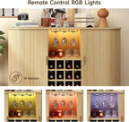 ONBRILL 55" Wine Bar Cabinet - Image 6