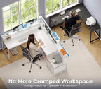 SEDETA 66" L Shaped Desk with Power Outlet, Reversible Home Office Computer - Image 5