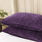 CaliTime Decorative Standard Throw Pillow Covers 26 X 20 Inches Plum Purple | - Image 3