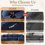 134 Inch Modular Sectional Sleeper Sofa, Boneless Cloud Couch - Image 4