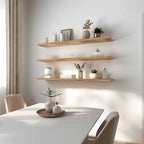 YYWUOJJ Wood Floating Shelves for Wall Decor, Rustic Wall Shelves for Bedroom - Image 3