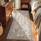 Yamaziot 2x6 Washable Hallway Runner Rug Non Slip Floral Carpet, Stain Resistant - Image 3