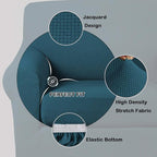 Turquoize 2 Piece Chair Covers Chair Slipcovers - Image 3