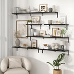 Fun Memories Deep Floating Shelves, 24W x 8D Floating Shelves Set of 2 - Image 7