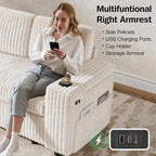 Vipbear 86" Modular Sectional Sleeper Sofa - Image 9