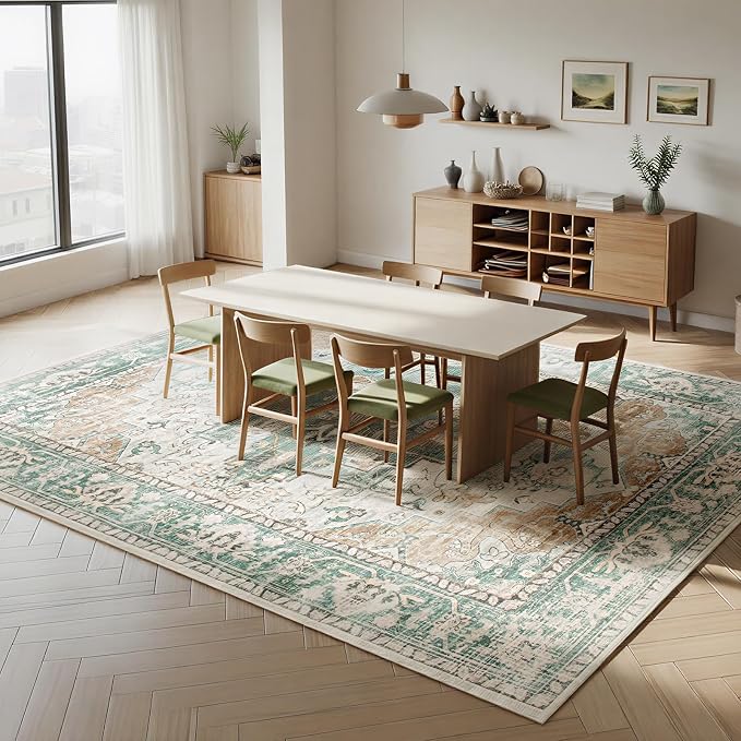 8x10 Moroccan Retro Washable Area Rugs - Image 7