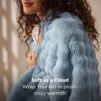 Bedsure 3D Fleece Bubble Blanket - Image 2