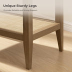SICOTAS Rattan Night Stand Bedside Table - Image 5
