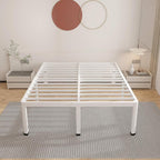 ROIL 14 Inch White Queen Bed Frame - Image 8