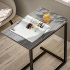 Pipishell C Shaped End Table 27 Inches High, Side Table - Image 3