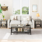 AWQM Coffee Table Set of 3, Industrial Coffee Table - Image 4