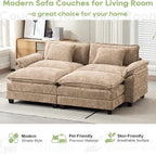 Oprisen 86" Modular Sectional Sofa, Comfy Cloud Couch Sectional Sofa - Image 7