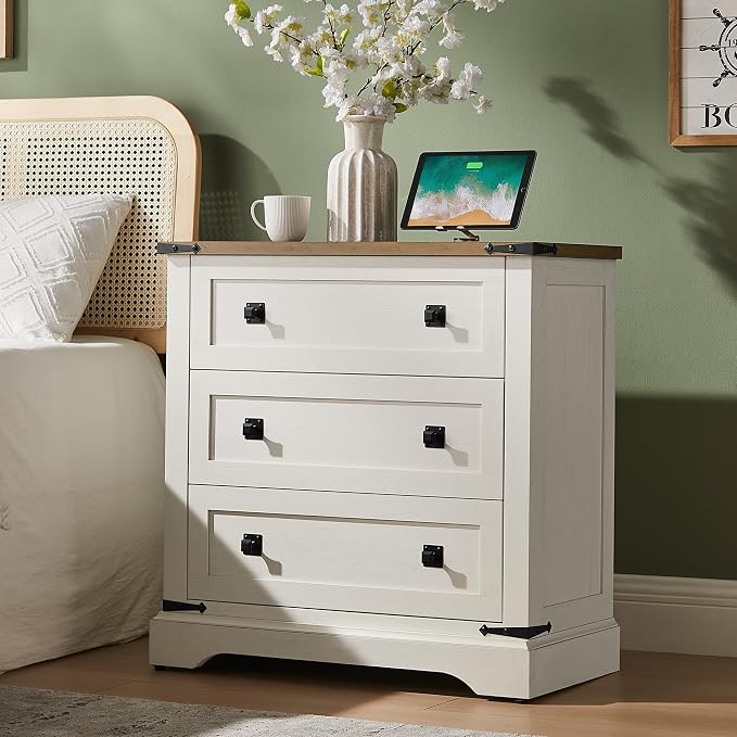 T4TREAM 32" Farmhouse Nightstand - Image 2
