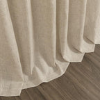Taupe Burlywood Linen Curtains for Living Room 126 Inches Long Light Filtering - Image 9