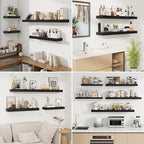 fuqing Floating Shelves for Wall, Wall Mounted Wood Floating Shelf - Image 7
