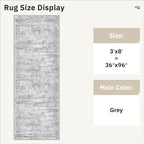 Soalmost Washable Kitchen Runner Rug 3x8 Hallway Entry Rugs Non-Slip, Foldable - Image 5