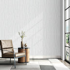 Beige Grey Grasscloth Peel and Stick Wallpaper 15.74" x 196.85" Boho Grass - Image 4