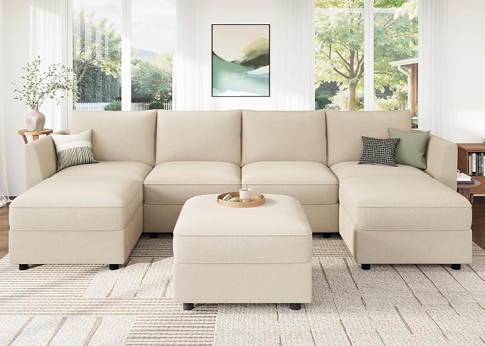 HONBAY Modular Sofa U Shaped Sectional Couch by HONBAY