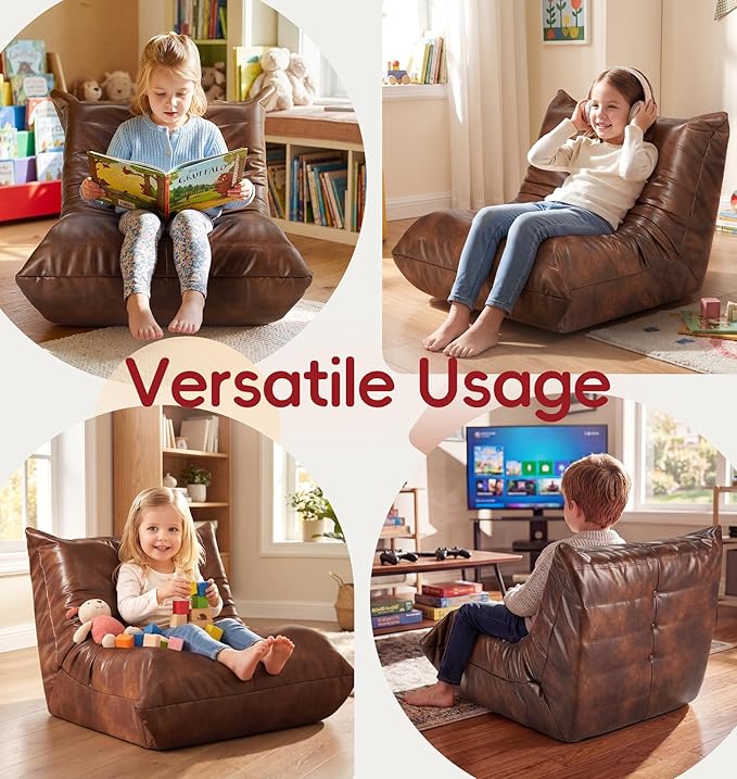 Hobestluk Small Bean Bag Chair Lazy Floor Sofa Bean Bags - Image 5