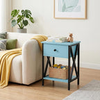 VECELO Nightstands Set of 2, Modern Bedside End Tables, Night Stands - Image 4