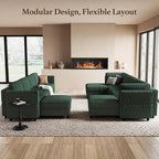 Belffin U Shaped Sectional Sofa Couch Modular Sectional Sofa - Image 8