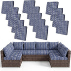 14Pcs Patio Cushion Covers Stretch Outdoor Furniture Protector Slipcovers | by pickyNproud