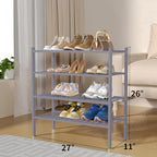 ROMGUAR CRAFT 4 Tier Bamboo Shoe Rack - Image 3