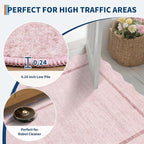GarveeHome Scalloped Washable Area Rugs 8x10 Rugs - Image 6