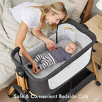 TotRun Bassinet Bedside Sleeper, Rocking Bassinets - Image 2