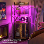 Aheaplus Corner Bar Cabinet - Image 8