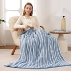 Snuggle Sac Ultra Soft Blue Throw Blanket - Image 6