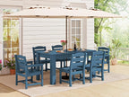 SERWALL Patio Dining Set with 15FT Double Side Umbrella, Outdoor Dining Sets by SERWALL