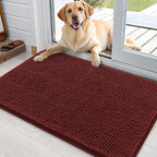 OLANLY Dog Door Mat for Muddy Paws 35x24, Super Absorbent Chenille Mud Mat | by OLANLY
