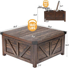 jimeimen Farmhouse Lift Top Coffee Table - Image 2