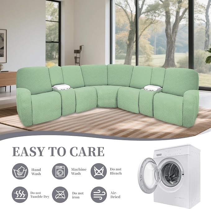 100% Waterproof Sectional Recliner Couch Covers - Image 8