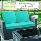 Newwiee 8 Pcs Stretch Patio Outdoor Cushion Covers Replacement, Fruit Green | 4 - Image 6